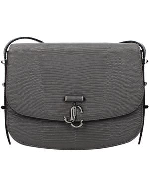Jimmy Choo Crossbody Bags Leather/Gunmetal - Black