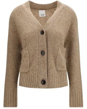 Allude Beige Cashmere Cardigan - Brown