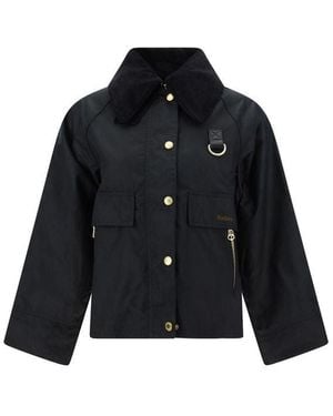 Barbour Catton Wax Jacket - Black