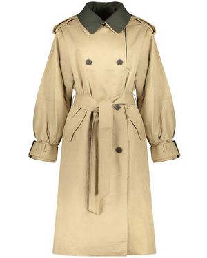 Desigual Beige Cotton 's Trench Coat - Natural