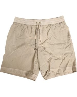 Dolce & Gabbana Beige Nylon Beachwear Men Boxer Short Swimwear - Natural