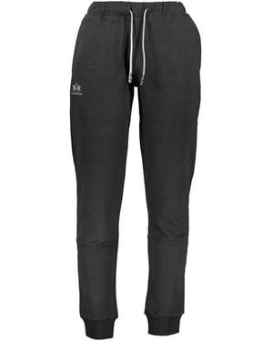 La Martina Black Cotton Pant