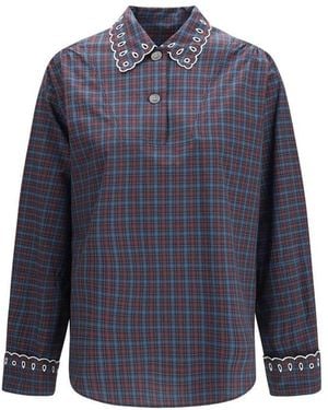 Marni Blue Cotton Dress Shirt