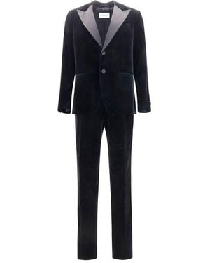 Ferragamo Black Cotton Tuxedo