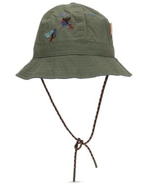 Barbour Bicolour Fabric Bucket Hat - Green