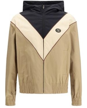 Valentino Multicolour Polyester Shell Jacket - Green