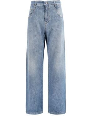 Ermanno Scervino Blue Cotton Relaxed Fit Jeans