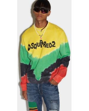 DSquared² Multicolour Fibres Sweatshirt - Green