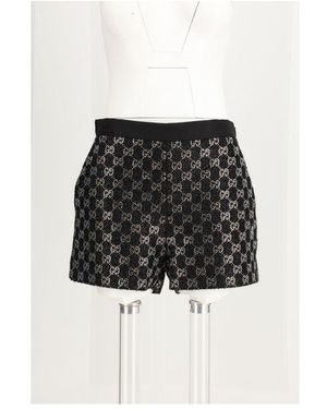Gucci Black Viscose Bermuda Shorts
