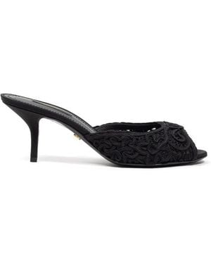 Dolce & Gabbana Cotton Mules - Black