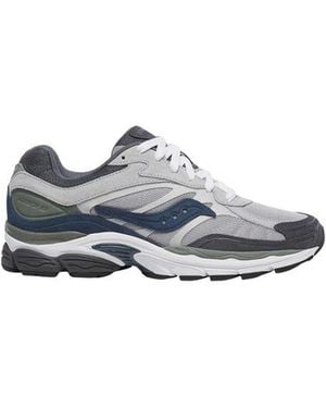 Saucony Grey Synthetic Athletic Trainers - Blue