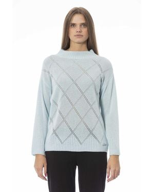 Baldinini Round-Neck Knitwear - Blue