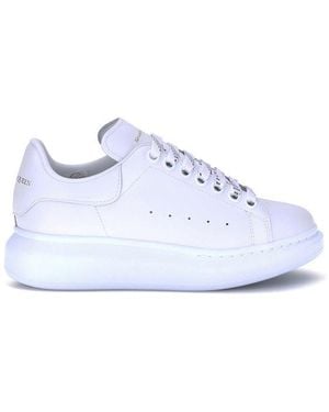 McQueen Leather Trainers - White
