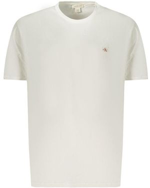 Calvin Klein White Cotton Men T