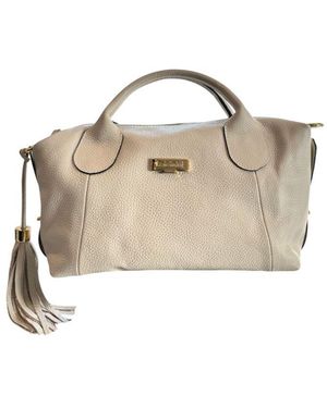 Baldinini Beige Leather Handbag - Metallic