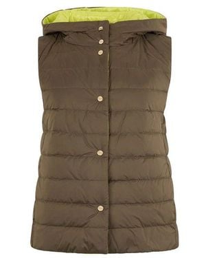 Herno Reversible Padded Vest - Green