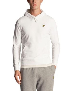 Lyle & Scott White Cotton Hoodie - Gray
