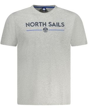 North Sails Grigio Cotton Men T - Grey