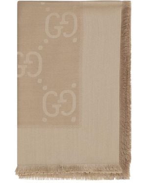 Gucci Wool Scarf - Natural