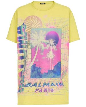 Balmain Yellow Cotton T