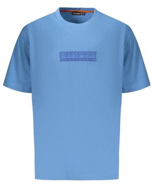 Napapijri Azzurro Cotton Men's T - Blue