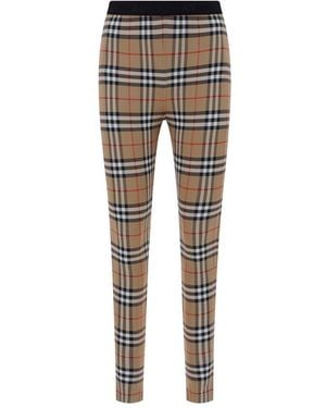 Burberry Archive Check Leggings - Grey