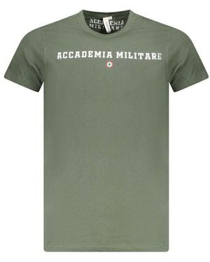 Accademia Militare Verde Cotton Men T - Green