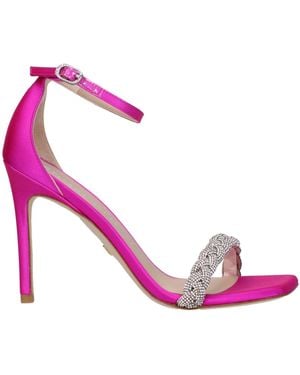 Stuart Weitzman Pink Satin Sandal