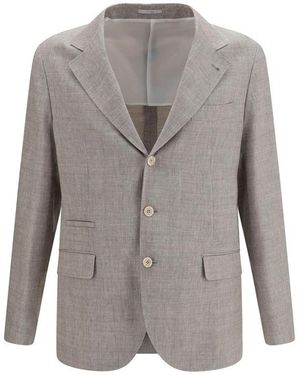 Brunello Cucinelli Beige Linen Full - Gray