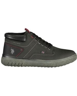U.S. POLO ASSN. Black Polyurethane Men's Trainer