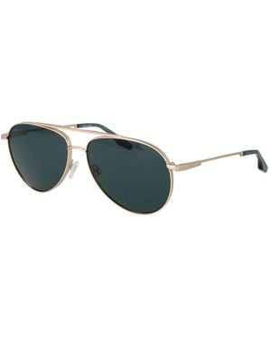 Trussardi Gold Stainless Steel Sunglasses - Blue