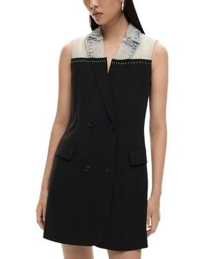 Desigual Polyester Midi Dress - Black