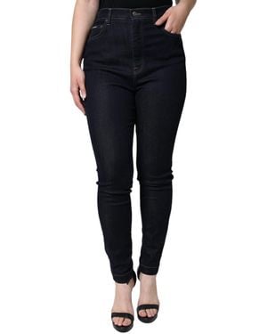 Dolce & Gabbana Grace High Waist Skinny Denim Jeans - Blue