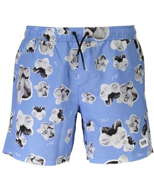 KARL LAGERFELD Polyester Swim Boxer - Blue