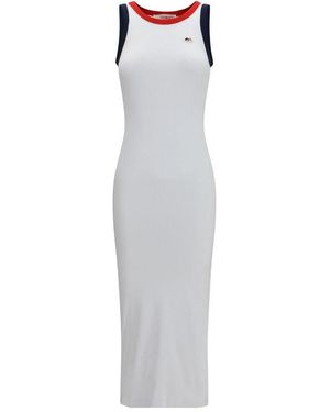 Fiorucci Multicolor Cotton Casual Dress - White