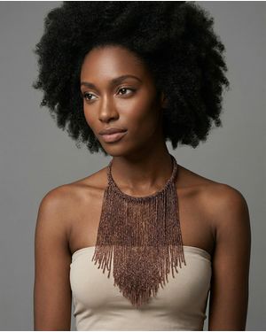Brunello Cucinelli Copper Brass Necklace - Brown