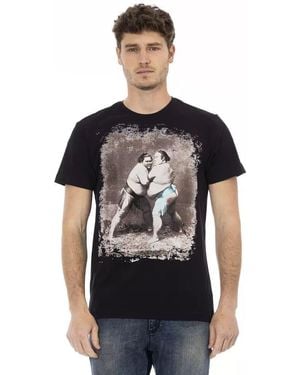 TRUSSARDI ACTION Black Cotton Men T