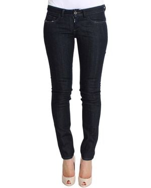 CoSTUME NATIONAL Blue Cotton Stretch Slim Fit Jeans