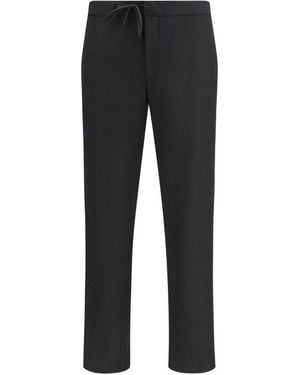 Maison Margiela Black Fleece Wool Casual Trousers