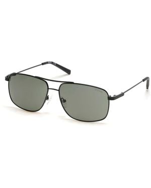 Kenneth Cole Black Metal Sunglasses - Metallic