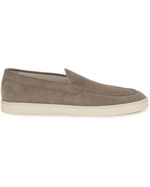 Brunello Cucinelli Grey Calf Leather Bos Taurus Slip - Multicolour