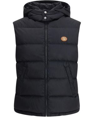 Valentino Vlogo Signature Down Vest - Black