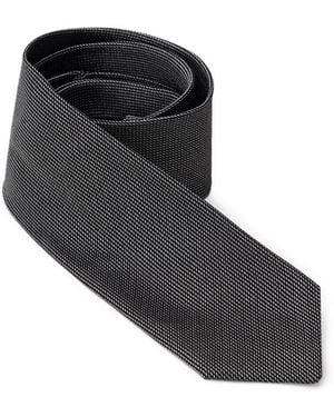 Jil Sander Gray Silk Tie - Black