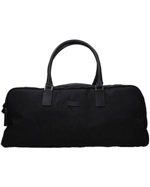 Versace Black Fabric Luggage And Travel