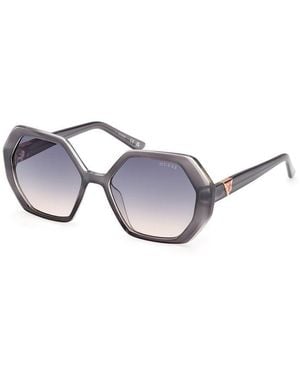 Guess Grey Resin Sunglasses - Metallic