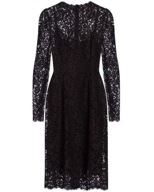 Dolce & Gabbana Lace Dress - Black