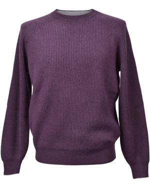 Brunello Cucinelli Purple Cashmere Jumper