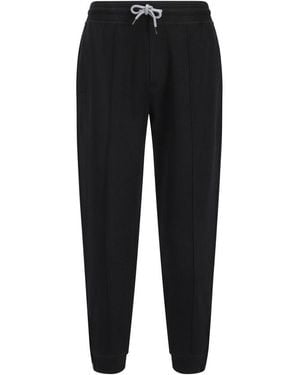 Brunello Cucinelli Black Cotton Joggers (workout Pants)
