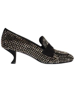 LA ROSE Court Shoes - Black