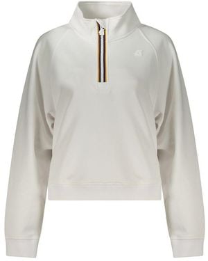 K-Way White Polyester Sweater - L - Gray